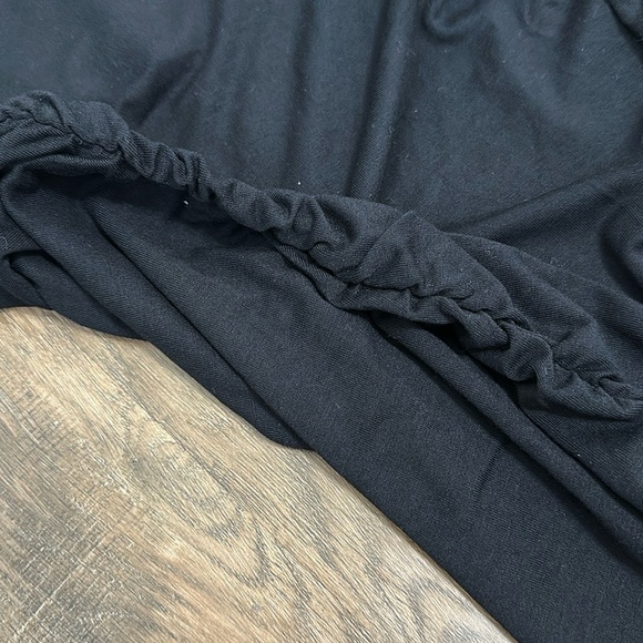 A Pea in the Pod, Black Ruched Long Sleeve Bodycon Maternity Dress - Picture 4 of 9